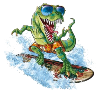 Surfer Dino 