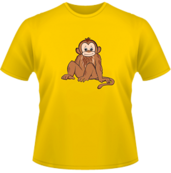 Affe Kinder T-Shirt 