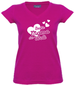 Beste Mama der Welt Damen T-Shirt -pink-