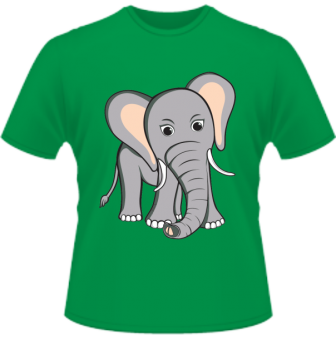 Elefant Kinder T-Shirt 