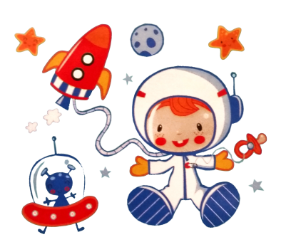 Kinder Astronaut Weltall 