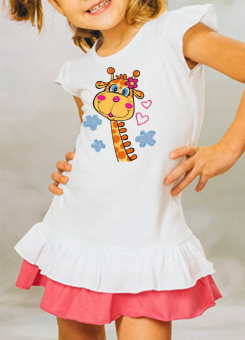 Giraffe Mädchen Kleid 