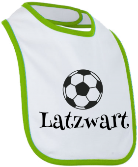 Latzwart Fussball Lätzchen 