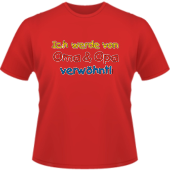 Von Oma&Opa ... Kinder T-Shirt -rot-
