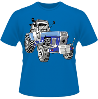 Traktor blau Kinder T-Shirt 
