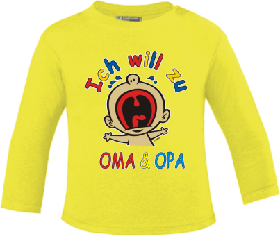 Ich will zu Oma&Opa Baby Langarmshirt 