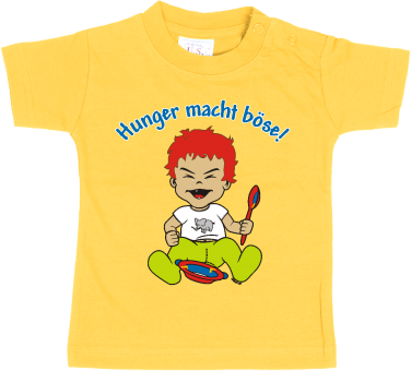 Hunger macht böse Baby T-Shirt 