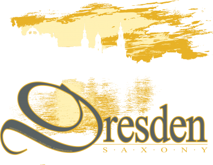 Dresden bei Nacht Silhouette 