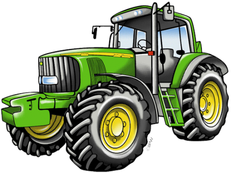 Traktor grün gelbe Felgen - klein 