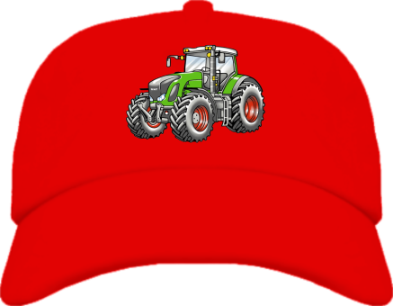 Traktor rote Reifen Kinder Basecap -rot-