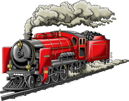 Liliputbahn Lok Zug rot 