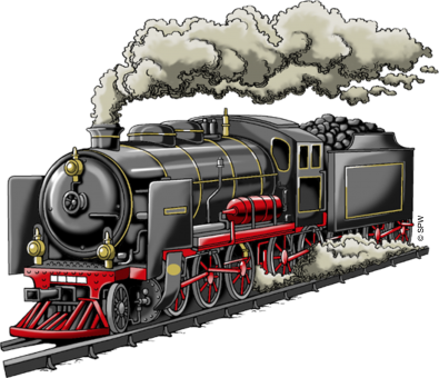 Liliputbahn Lok Zug schwarz 