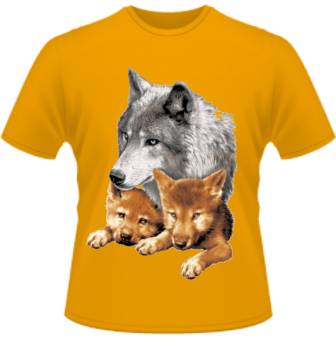 Wölfe Kinder T-Shirt 
